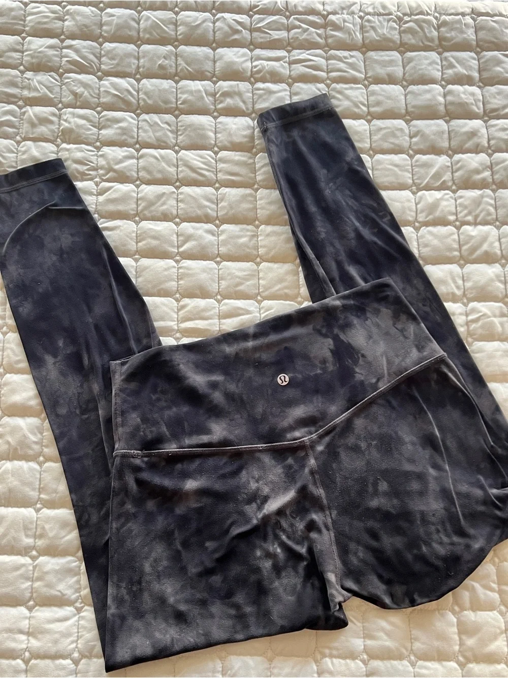 Lululemon 10 Diamond Dye Dark Align Butter Soft Black Gray Yoga Leggings 28”